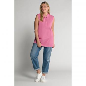 Polo Donna 60/62 – Colletto a Polo, Smantellato in Rosso, Ulla Popken