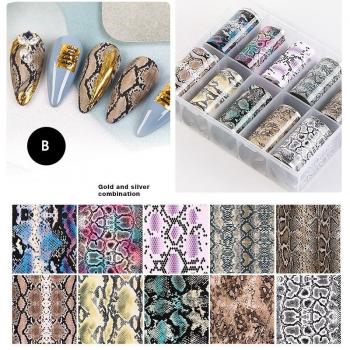 10Pcs Slide Nail Art Decals