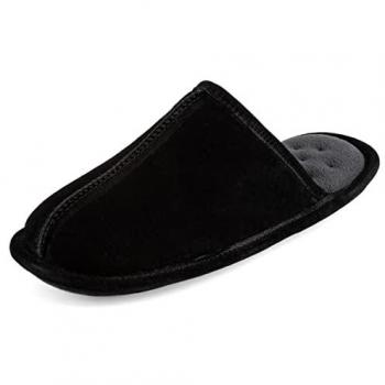 Totes Isotoner Herren Hausschuhe aus Suede
