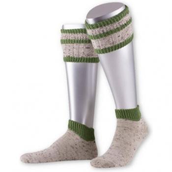 Lusana Apfelgrüne Trachtensocken