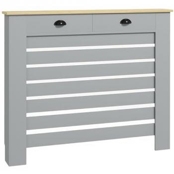 HOMCOM 111cm Grey Radiator Cover with Storage Drawer