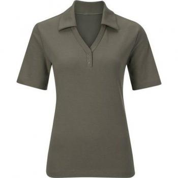 Poloshirt Classic Basics – Damen, Größe 42, Grün
