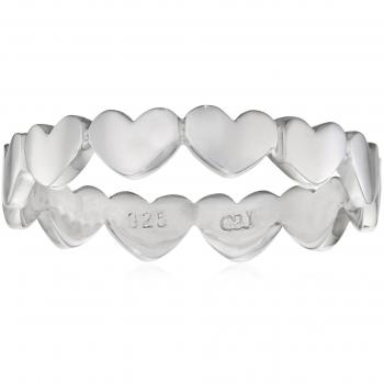Caï love Damenring Herz 925 Silber rhodiniert 50 (15.9)