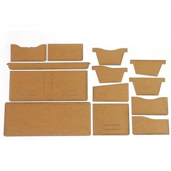 Universal-Schablonen für Brieftaschen, 13 Stück aus festem Papier
