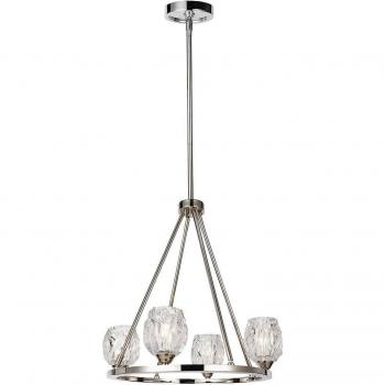 Chandelier Rubin 4 bras hauteur 52,1 cm