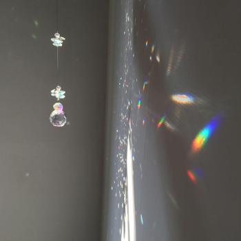 30mm Handcrafted Crystal Suncatcher with AB Octagon