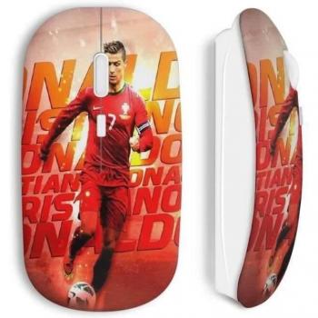 Wireless Mouse with Cristiano Ronaldo Football Graphics
