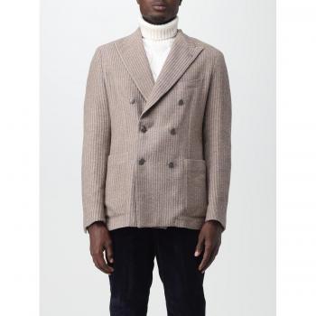 Tagliatore Men's Dove Grey Double-Breasted Blazer, Size 52