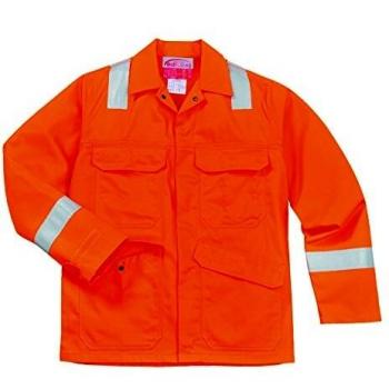 Portwest Bizflame Plus Jacket, Size: XL, Colour: Orange