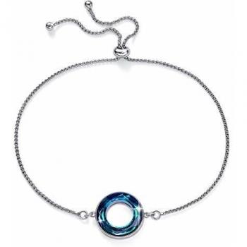 CRYSLOVE Bracelets Femmes : Circulaire Géométrique en Cristal de Cuivre – Réglable et Élégant