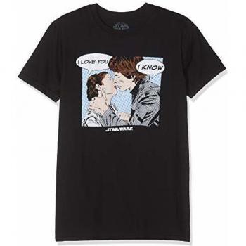 Camiseta Star Wars I Love You, Talla Grande, Negro