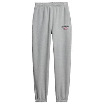 Superdry Joggers Femme Ath Ess Boyfriend Gris Marl