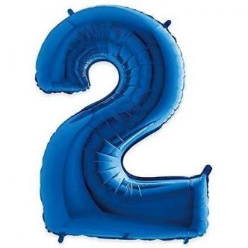 Palloncino Blu Sagomato N° 2 102 cm