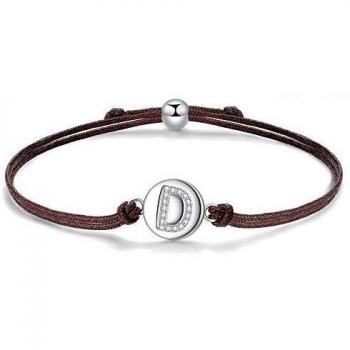 Regalo Amicizia: Corda Letterale “D” 24 cm, Argento 925