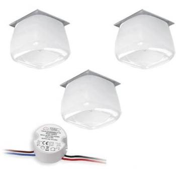 Faretto Zaan EPIKASA Bianco Metallo 8,5×8,5×7 cm