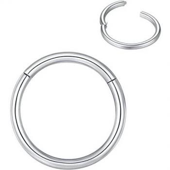 316L Silberschnellring 1,2 mm – Clip‑Style Septum & Helix Schmuck