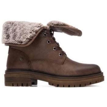 Botines Planos Taupe com Forro de Pelo da Linha Refresh 172920