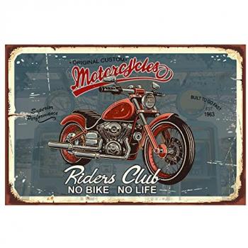 Placa de Pared Motorbike Signes Grimalt Azul 1x60x40cm
