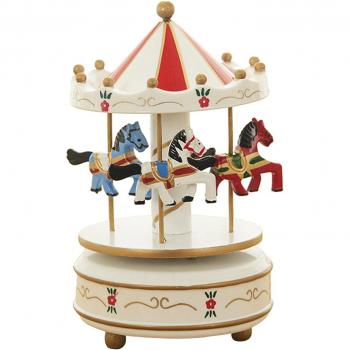 Caballos Giratorios: Caja Musical para Niños