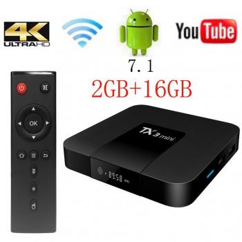 TX3 Mini Android 7.1 Smart Box – 2 GB RAM, 16 GB ROM, 4K Ultra HD, WLAN 2017