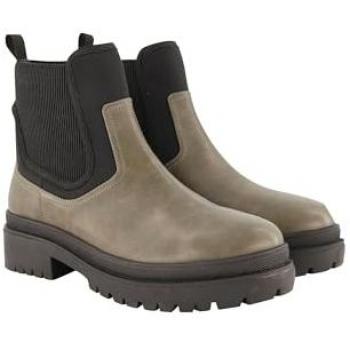 Damen Chelsea‑Stiefel „Ulla Popken“ – braun, Größe 42, Lederqualität