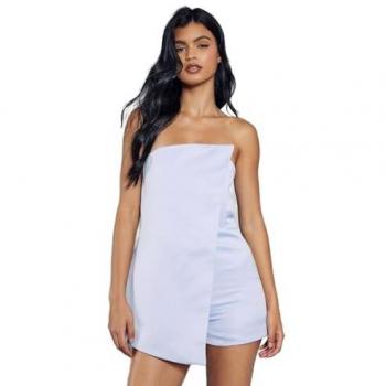 Premium Satin Wrapover Playsuit