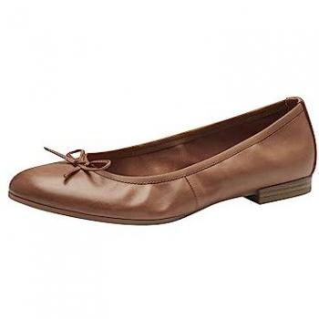 Ballerines Tamaris 38 en cuir cognac