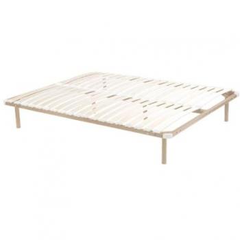Rete A Doghe 180 X 200 Cm 2 X 19 con Piedi Beige – Kalista Di Ysmée