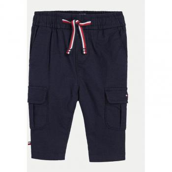 Pantaloni blu scuro in cotone per neonato Tommy Hilfiger
