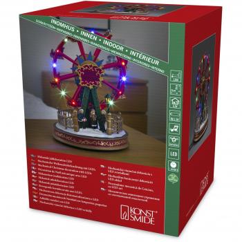 Konstsmide LED Szenerie Riesenrad mit Animation und 8 klassischen Melodien