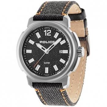 POLICE Tramp Grey Fabric Strap Watch