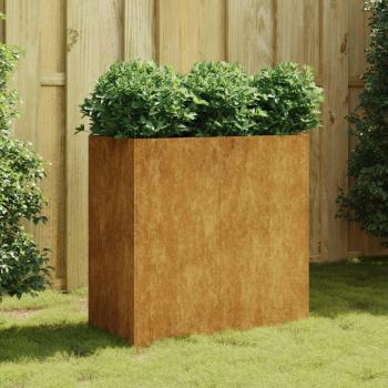 VidaXL Corten Steel Planter 80x40x80 cm