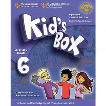 Kid's Box Level 6 Activity Book with CD ROM and My Home Booklet Updated English for Spanish Speakers.