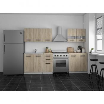Mobile cucina bianco sonoma SET200
