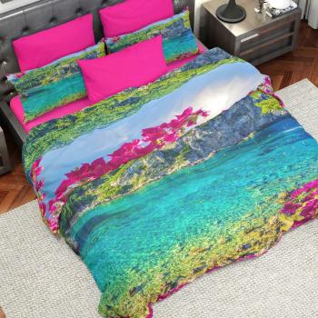 Housse de Couette 100% Satin Frais, PETTI Artigiani Italiani, Paradise