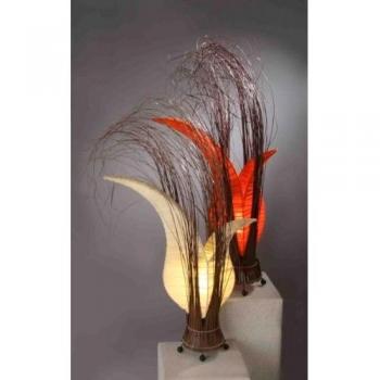 Lámpara Mesa Floral Woru Crema