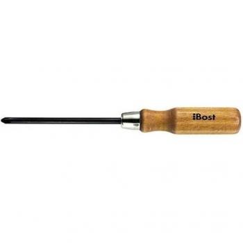 Bost Cacciavite con Manico in Legno – Lame a Croce 6x125 mm (604100)