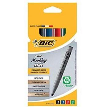 BIC Permanent Marker Fine ECOlutions – 4‑er-Set