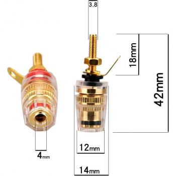 Prise Banane pour Amplificateur HIFI