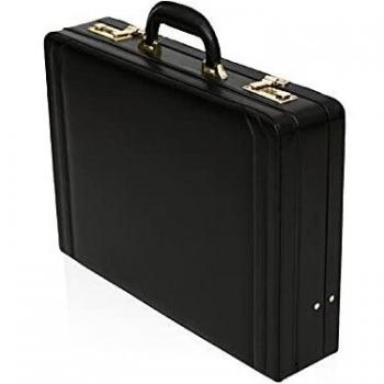 Premium Leder-Aktenkoffer für Laptop und Dokumente