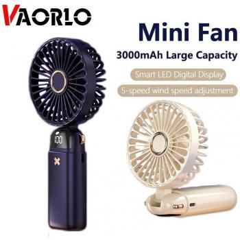 VAORLO AirCool Portable Fan Display LED