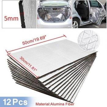 9pcs/12pcs 50cm x 30cm Vehicle Sound Deadening and Thermal Insulation Mat