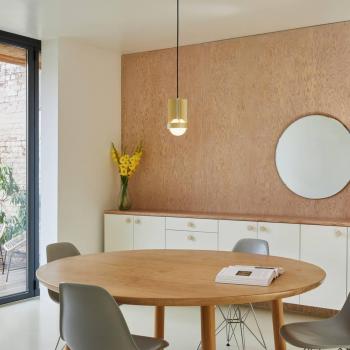 Tala Small Loop Pendant Light, Aluminium, LED Globe IV, Gold