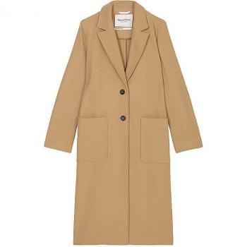 MARC O'POLO Camel Wollmantel für Damen, Größe 40