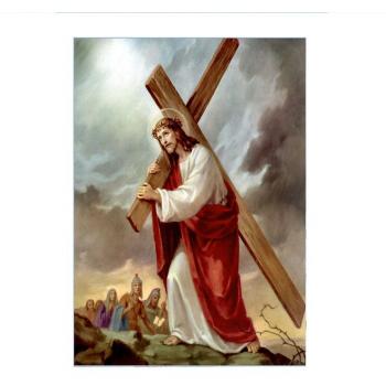 Farbige Jesus Malerei für Zuhause