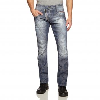 Cipo & Baxx Herren Straight Jeans C-0751, Blau, W30/L32