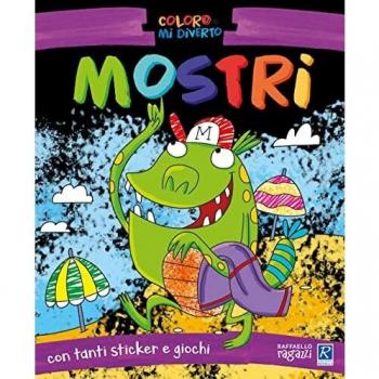 Mostri. Coloro e mi diverto. Con adesivi. Ediz. illustrata