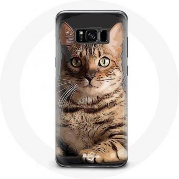Protector Samsung Galaxy S8 Plus – Estilo Bengal de Gatos
