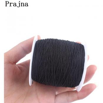 Black and White Elastic Thread