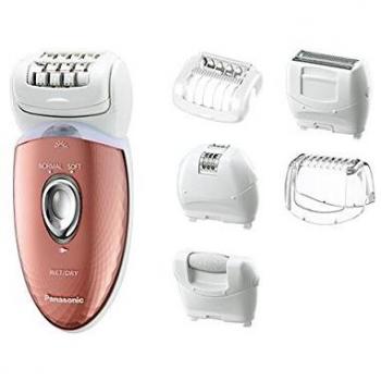 Panasonic Wet and Dry Cordless Epilator with 6 Attachments